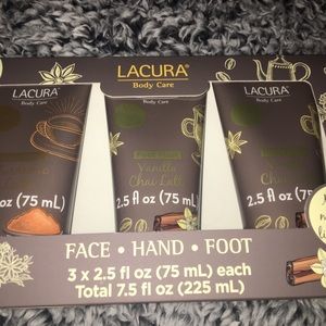 New in box, face hand and foot lotion